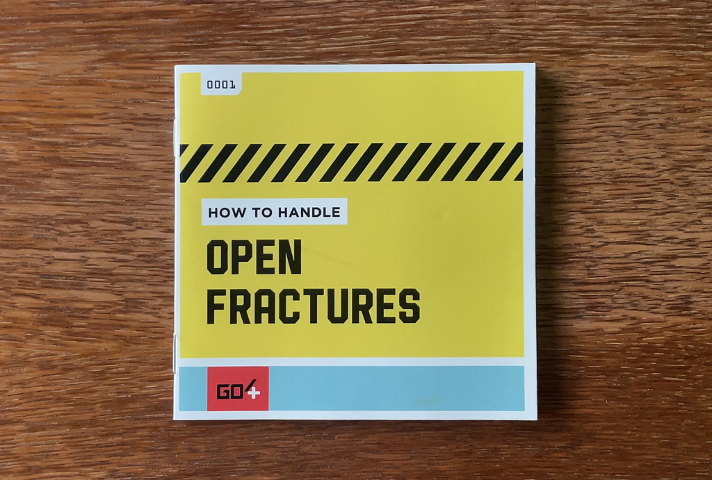 The guide on handling an open fracture